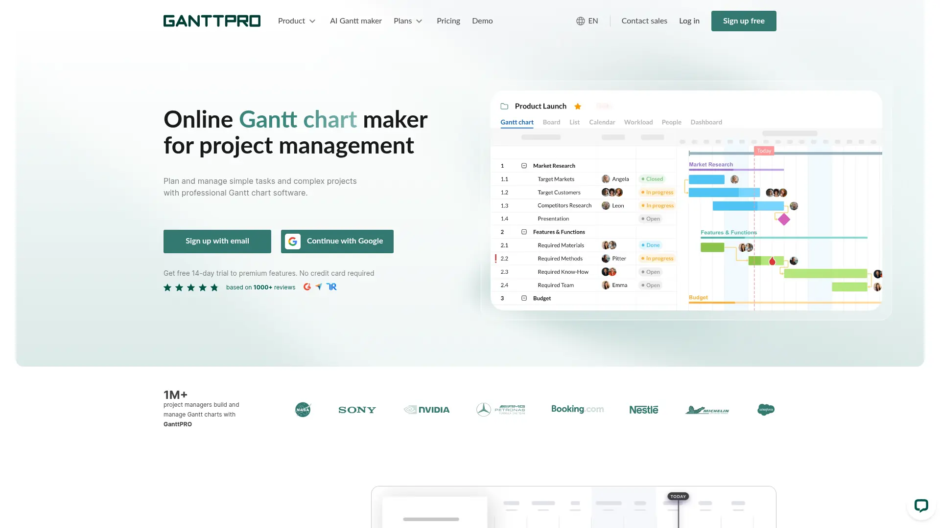 GanttPRO screenshot