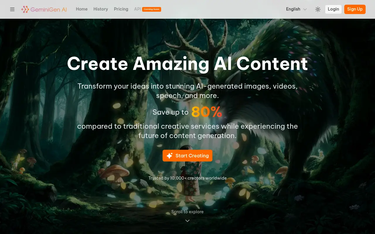 GeminiGen AI screenshot