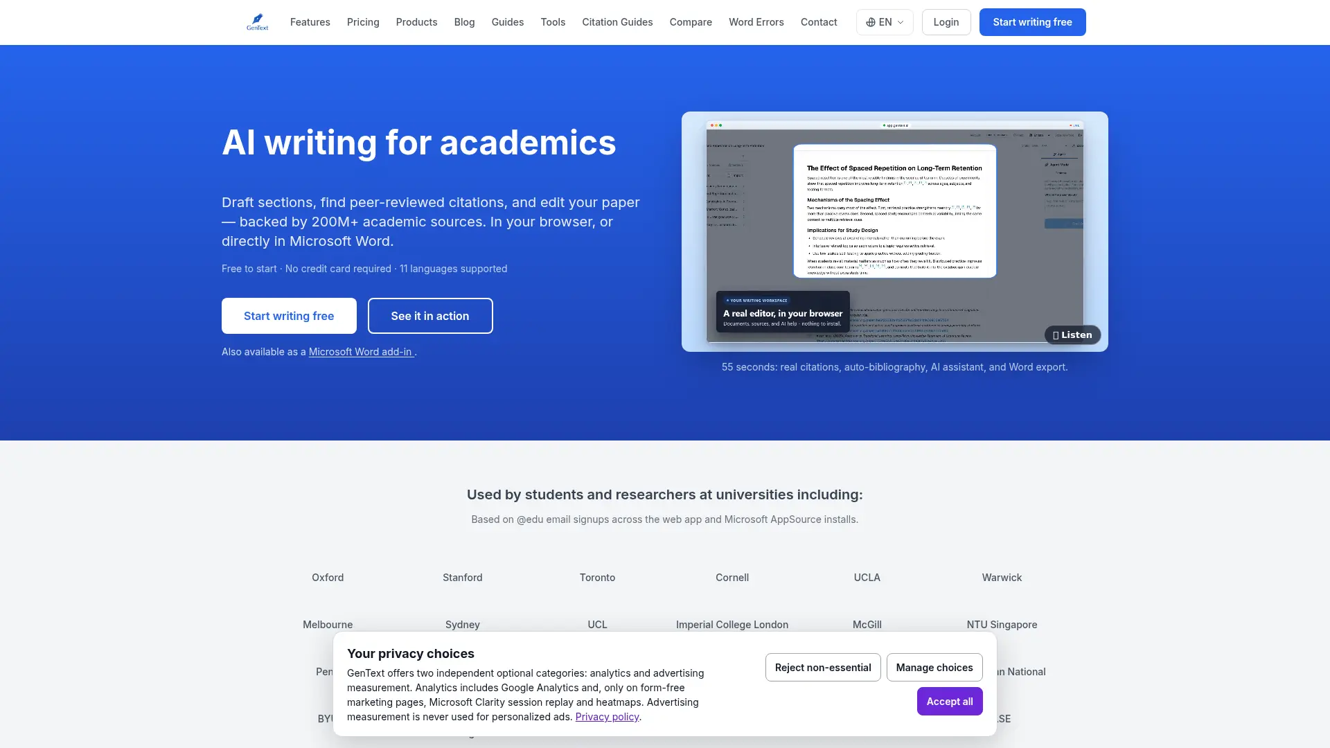 GenText screenshot