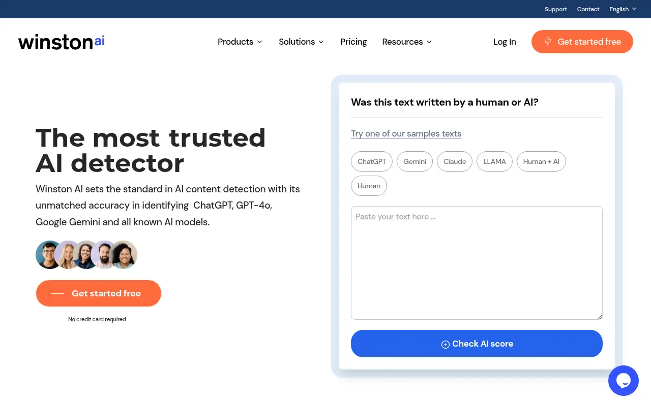 Winston AI screenshot