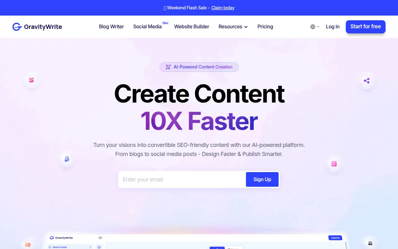GravityWrite screenshot