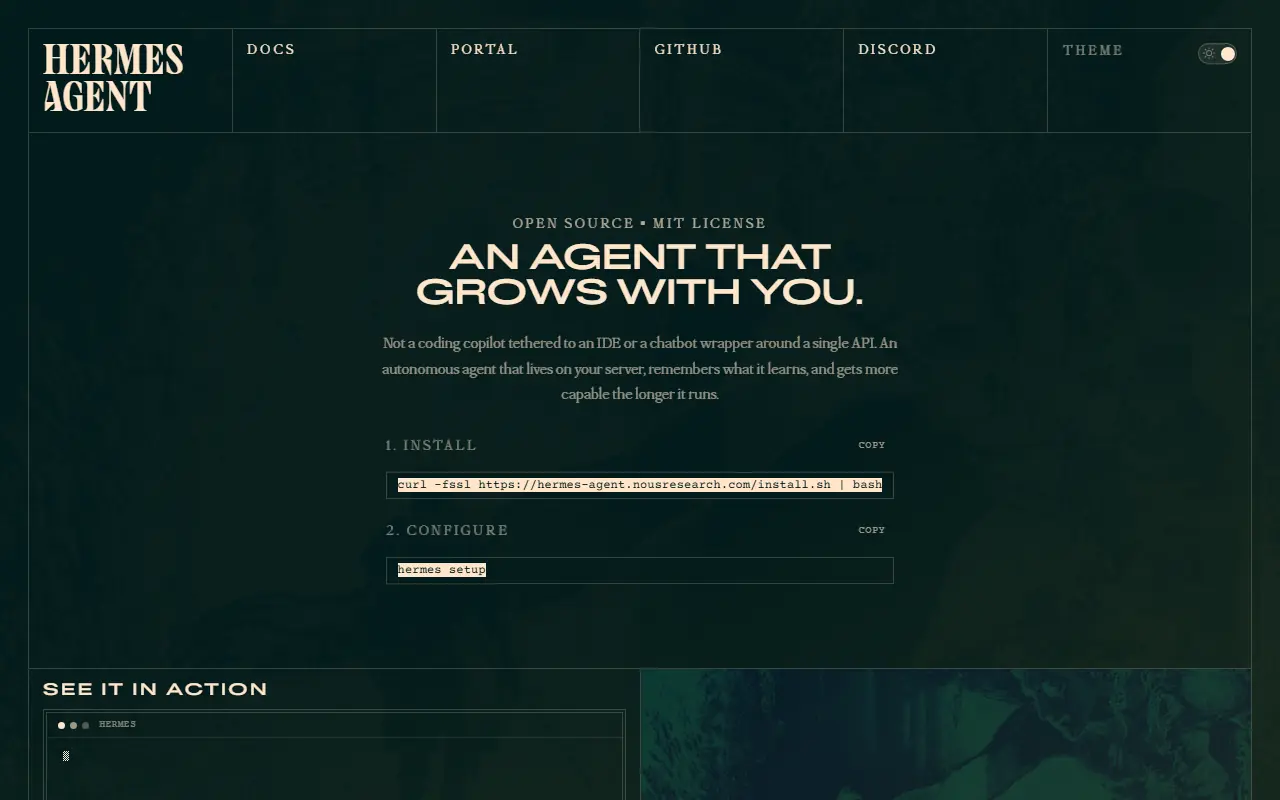 Hermes Agent screenshot