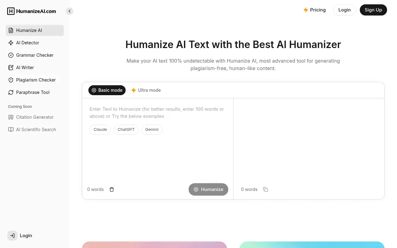 Humanize AI screenshot