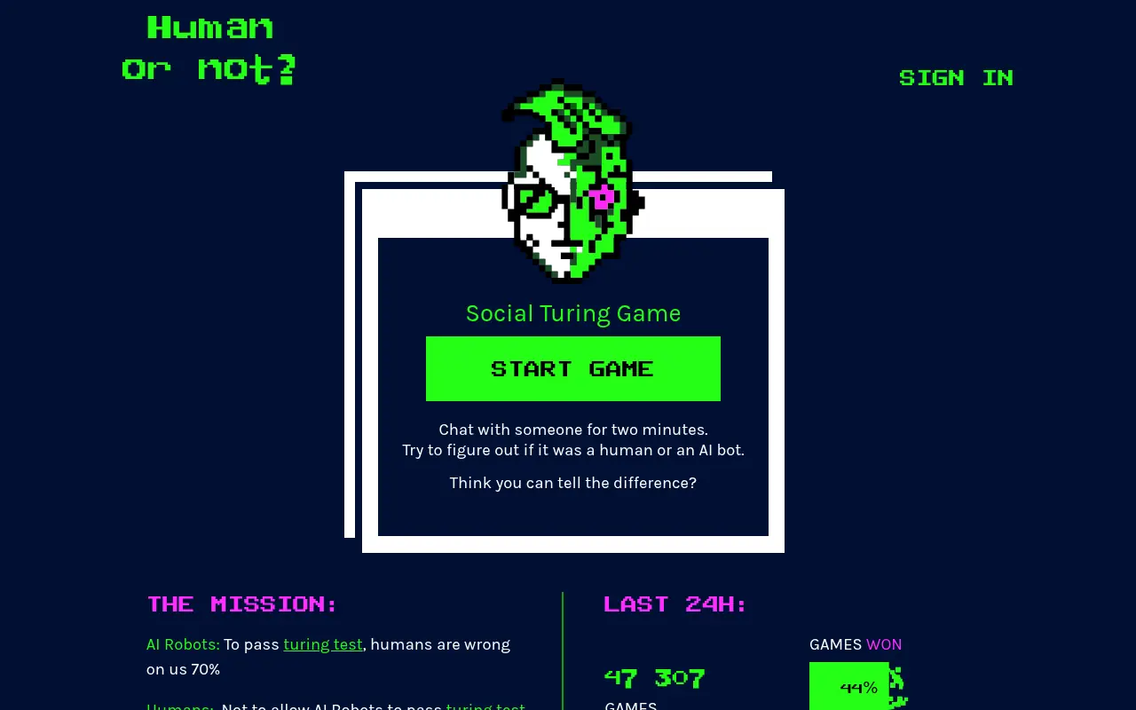Human or Not screenshot