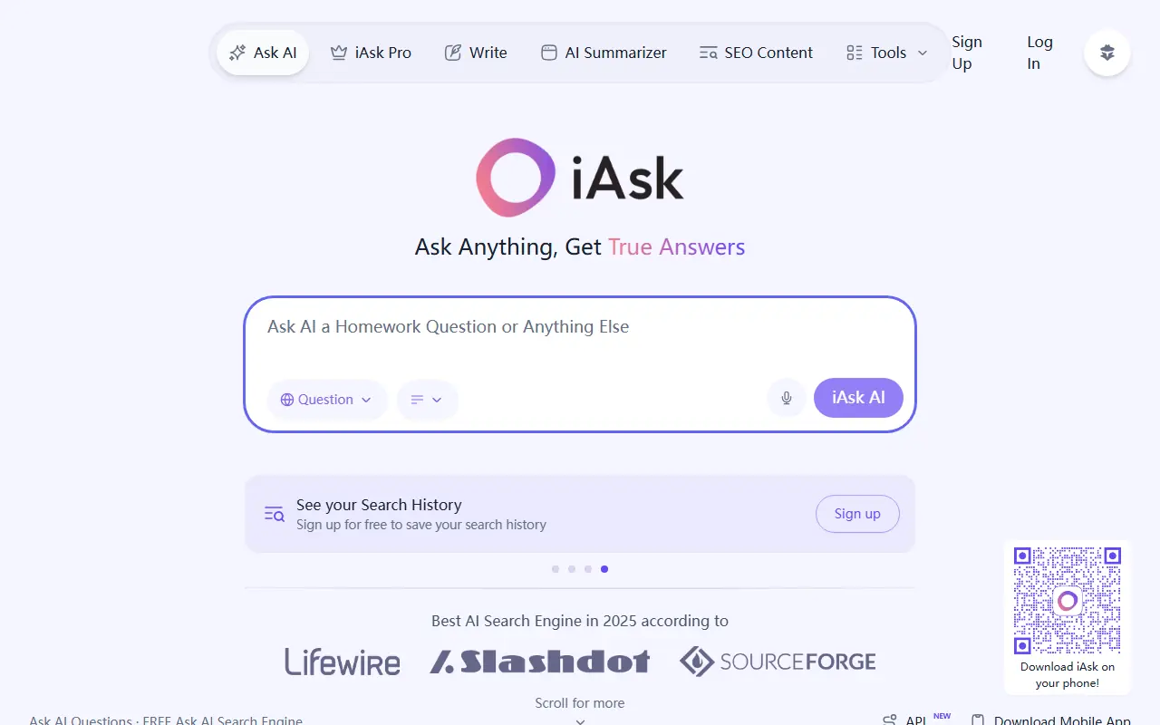 iAsk AI screenshot