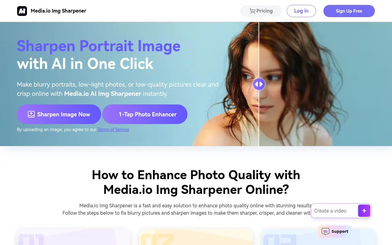 Media.io Image Sharpener screenshot