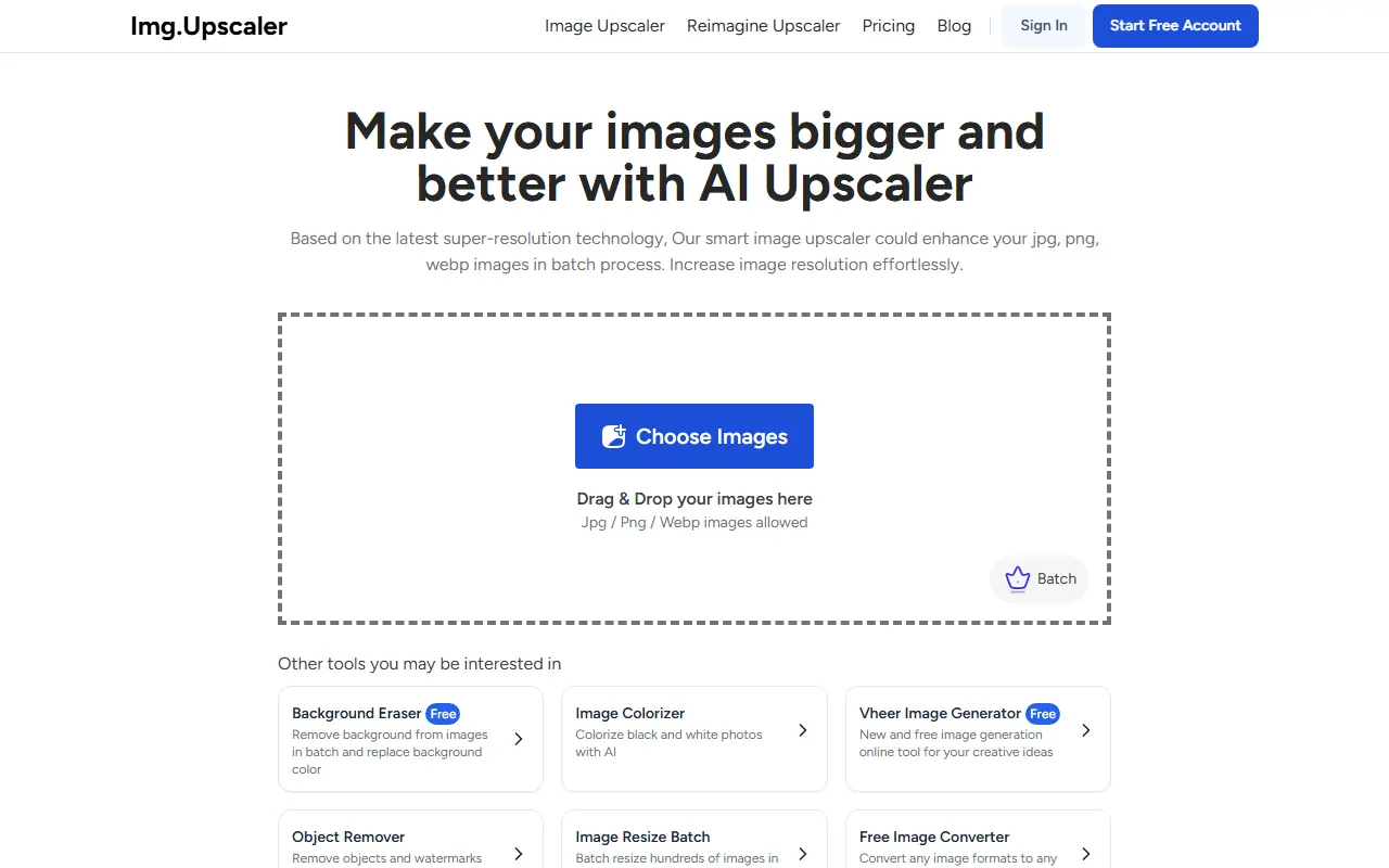 ImgUpscaler screenshot