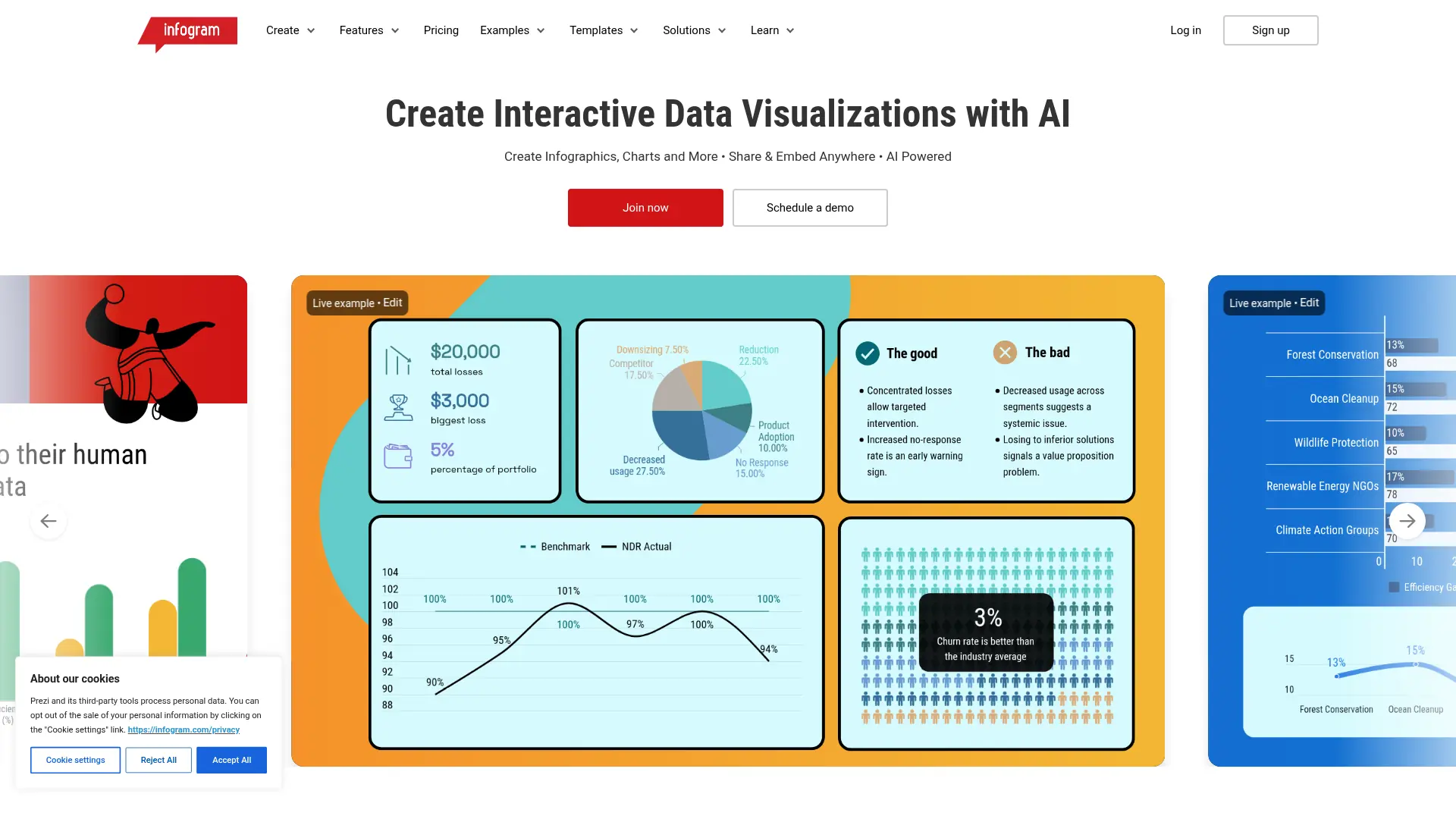 Infogram screenshot