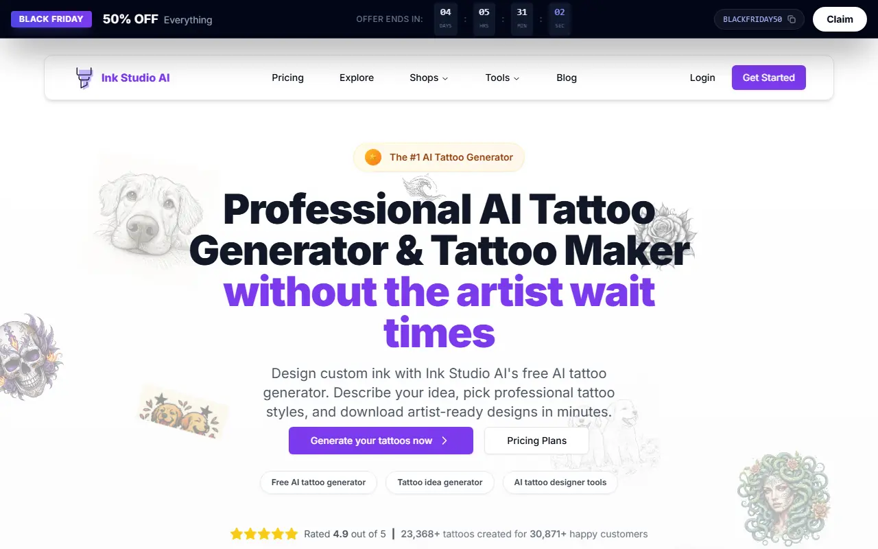 Ink Studio AI screenshot