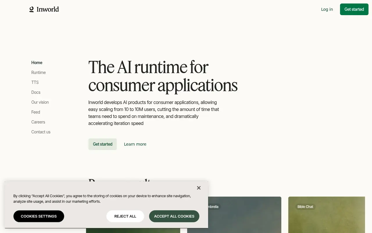 Inworld AI screenshot
