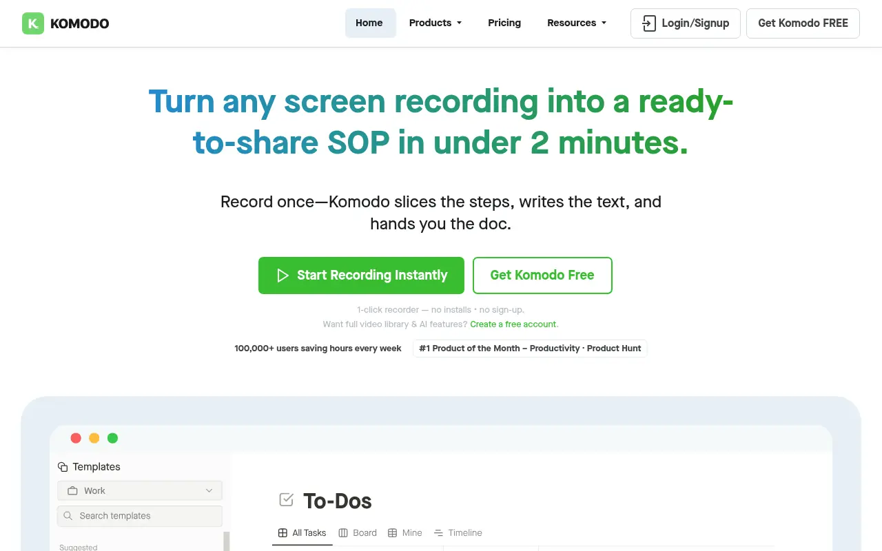 Komodo Decks screenshot