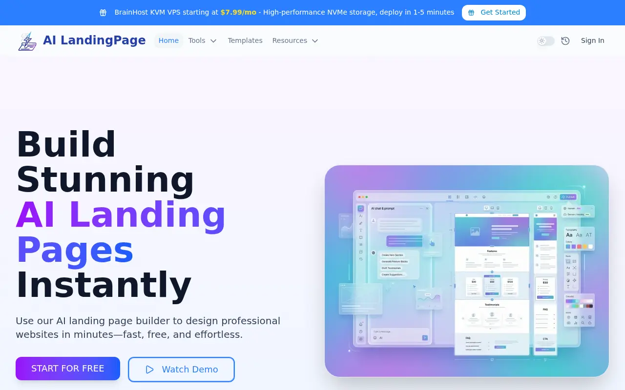 Landing-Page.io screenshot