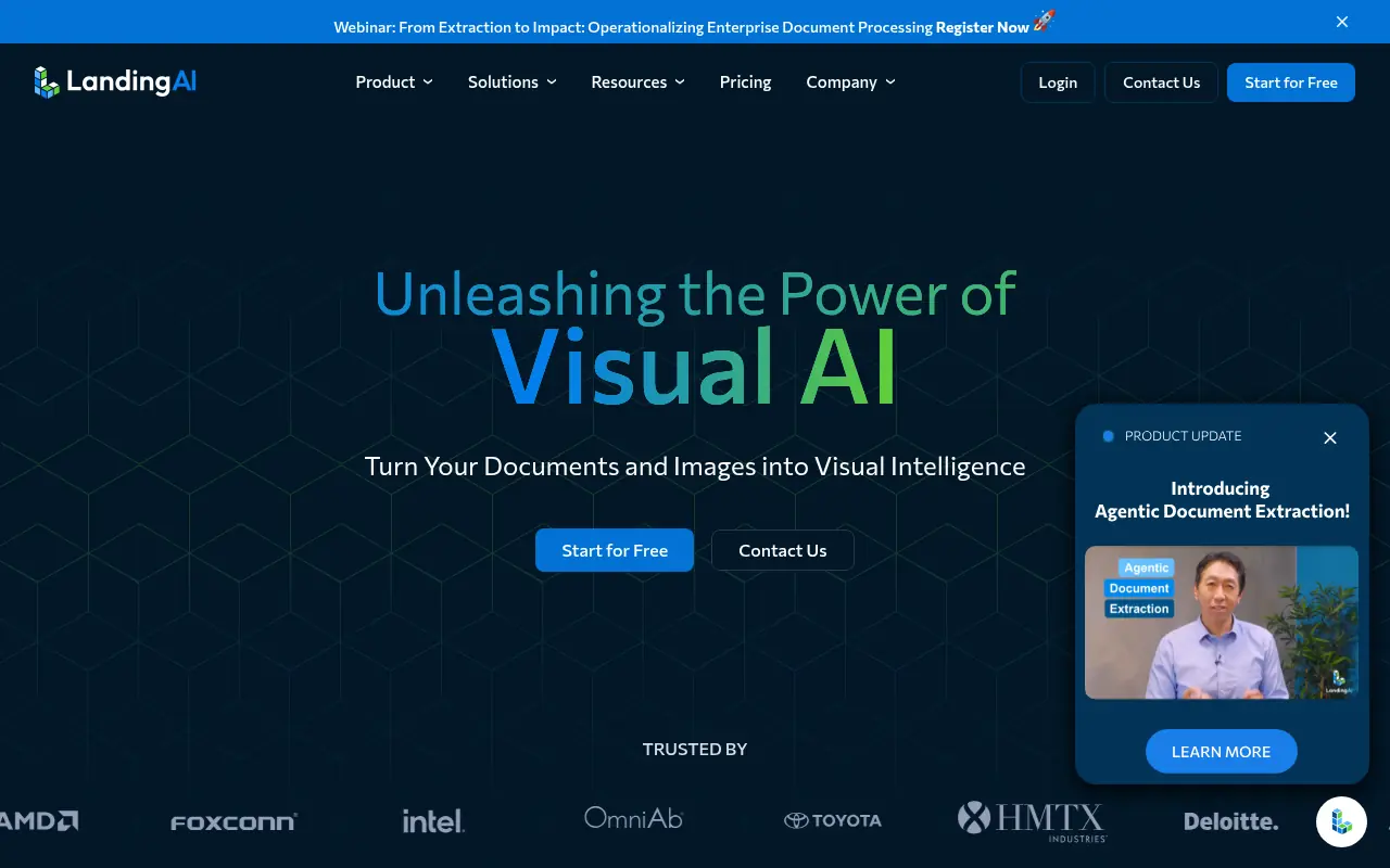 Landing AI screenshot