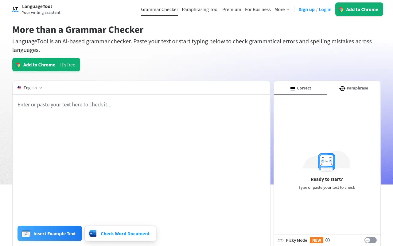 LanguageTool screenshot