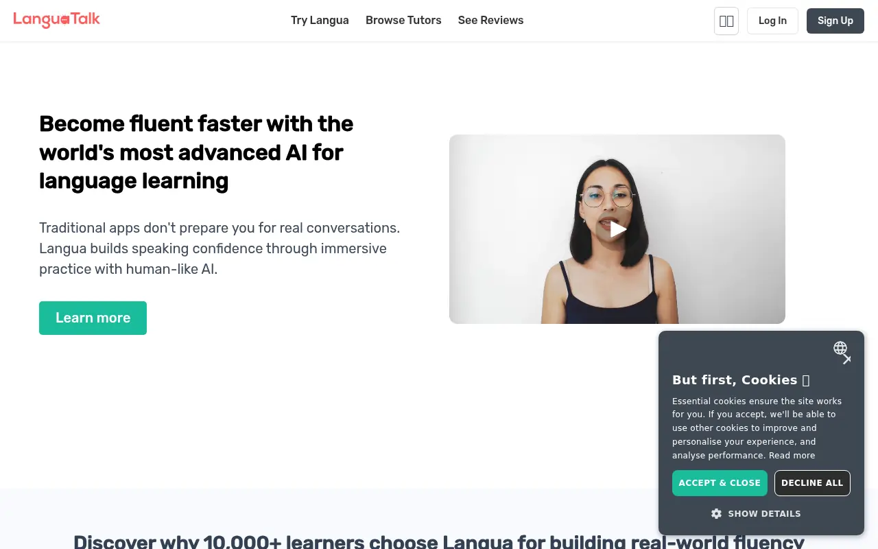 LanguaTalk screenshot