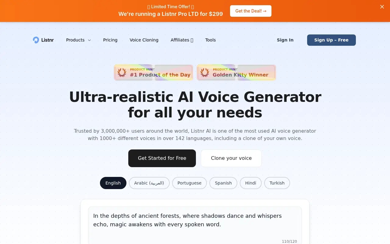 Listnr AI screenshot