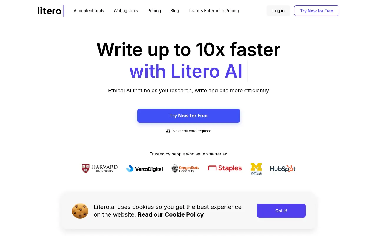 Litero AI screenshot