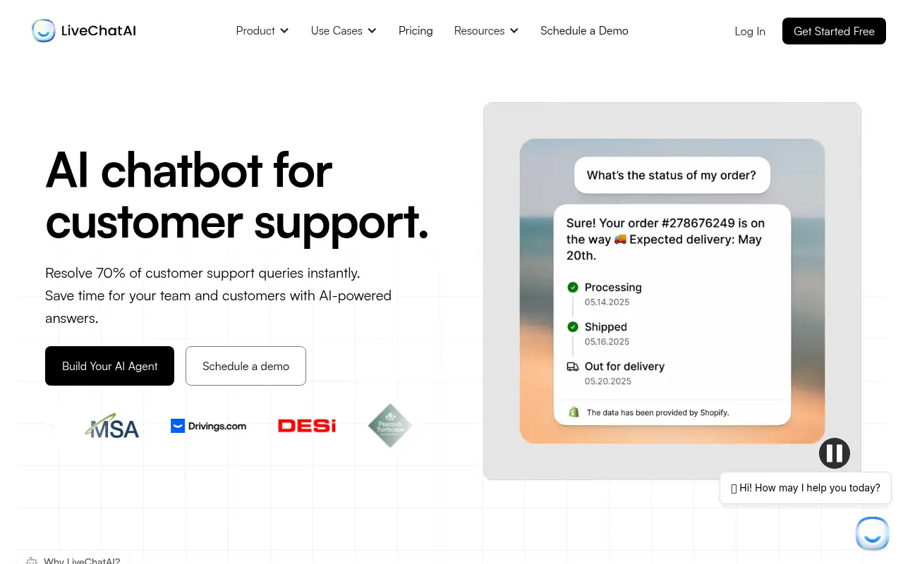 LiveChatAI screenshot