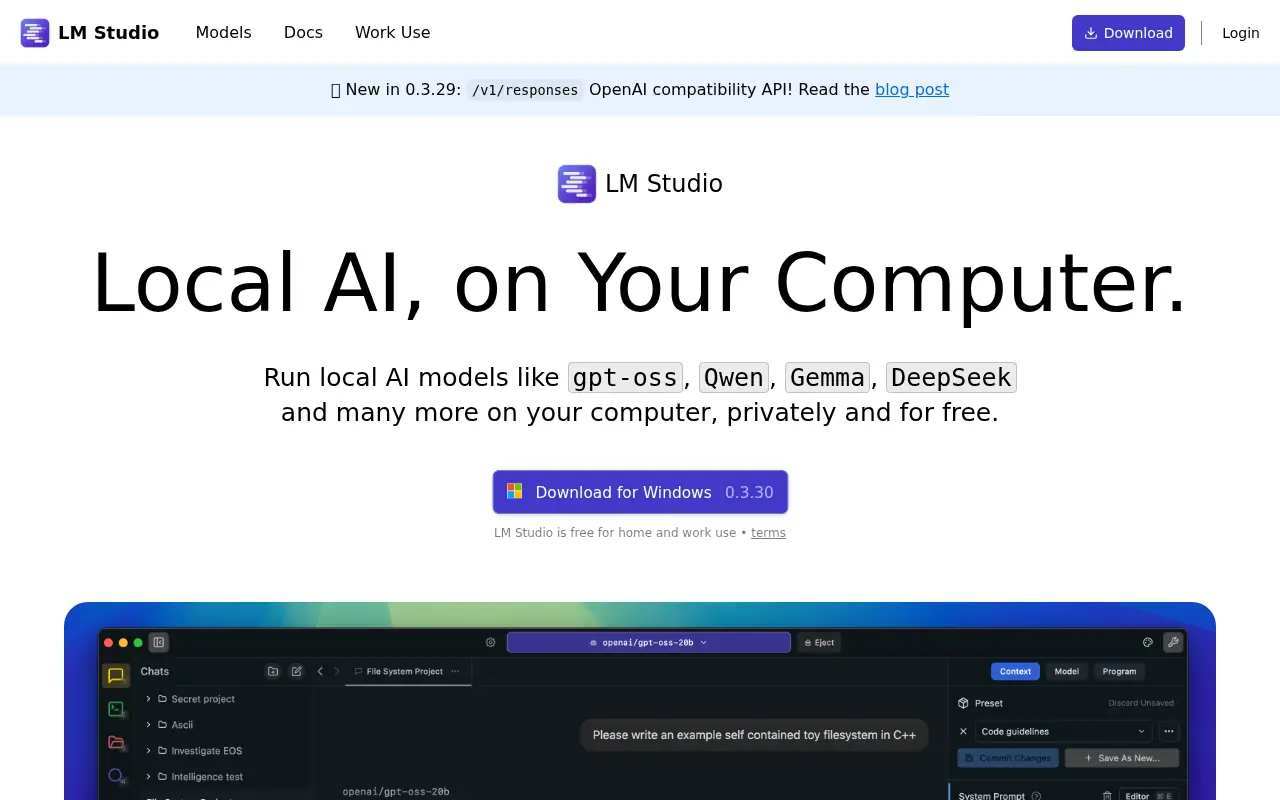 LM Studio screenshot