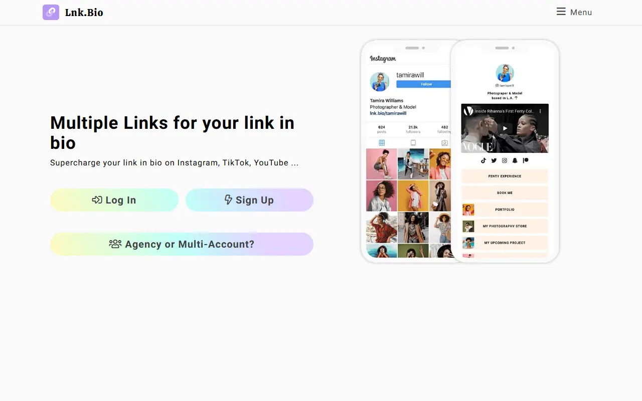 Lnk.Bio screenshot