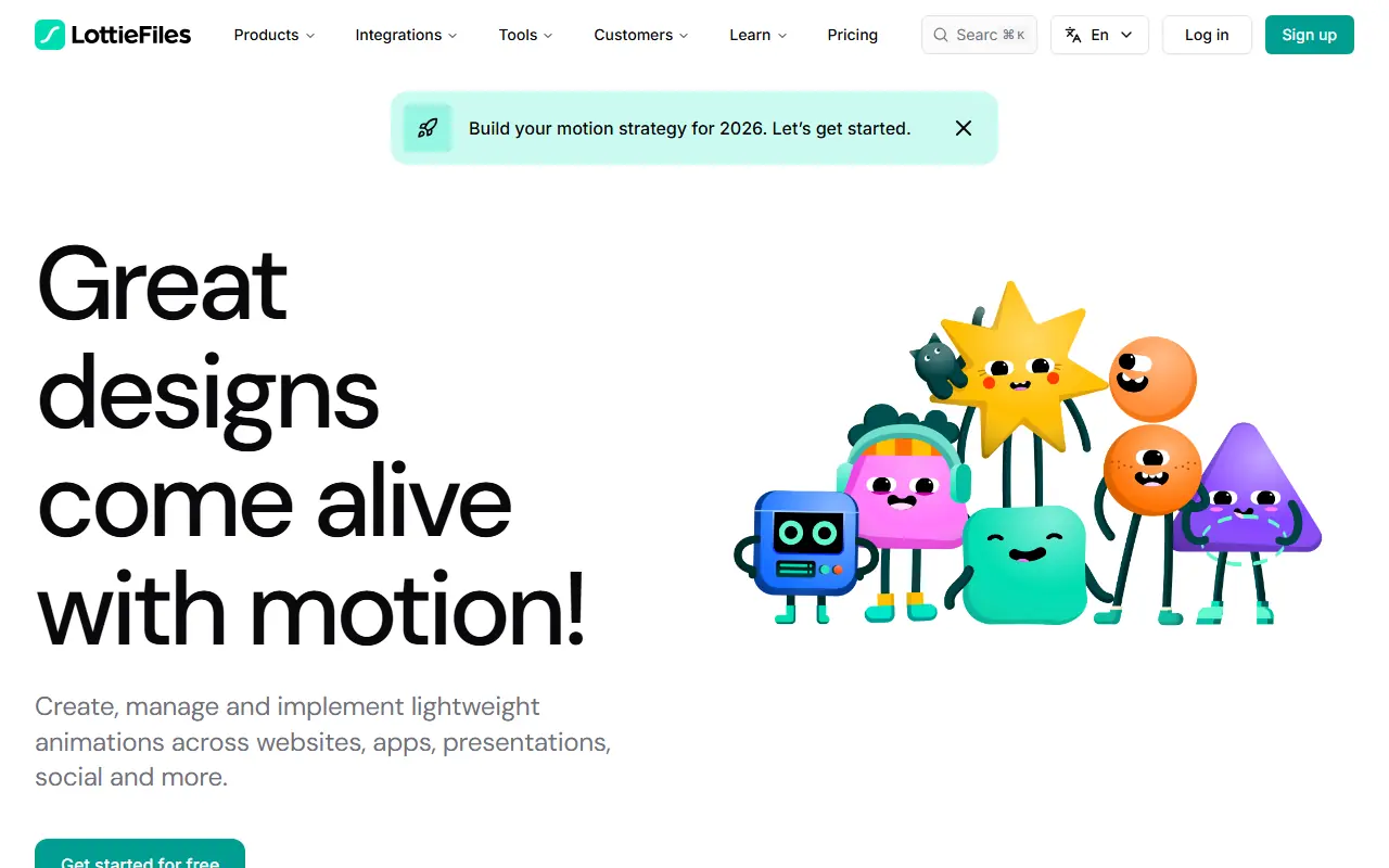 LottieFiles screenshot