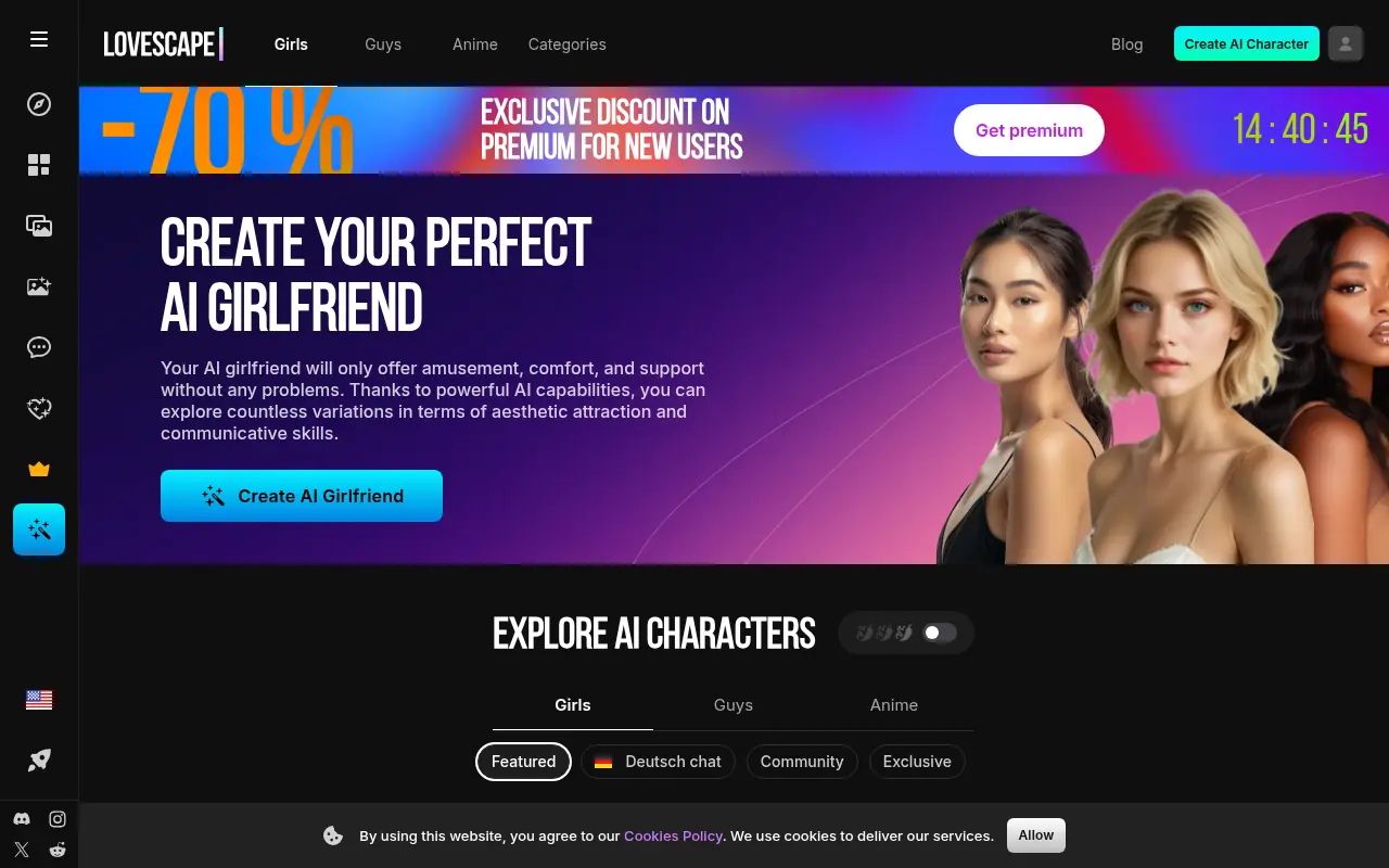 Lovescape screenshot