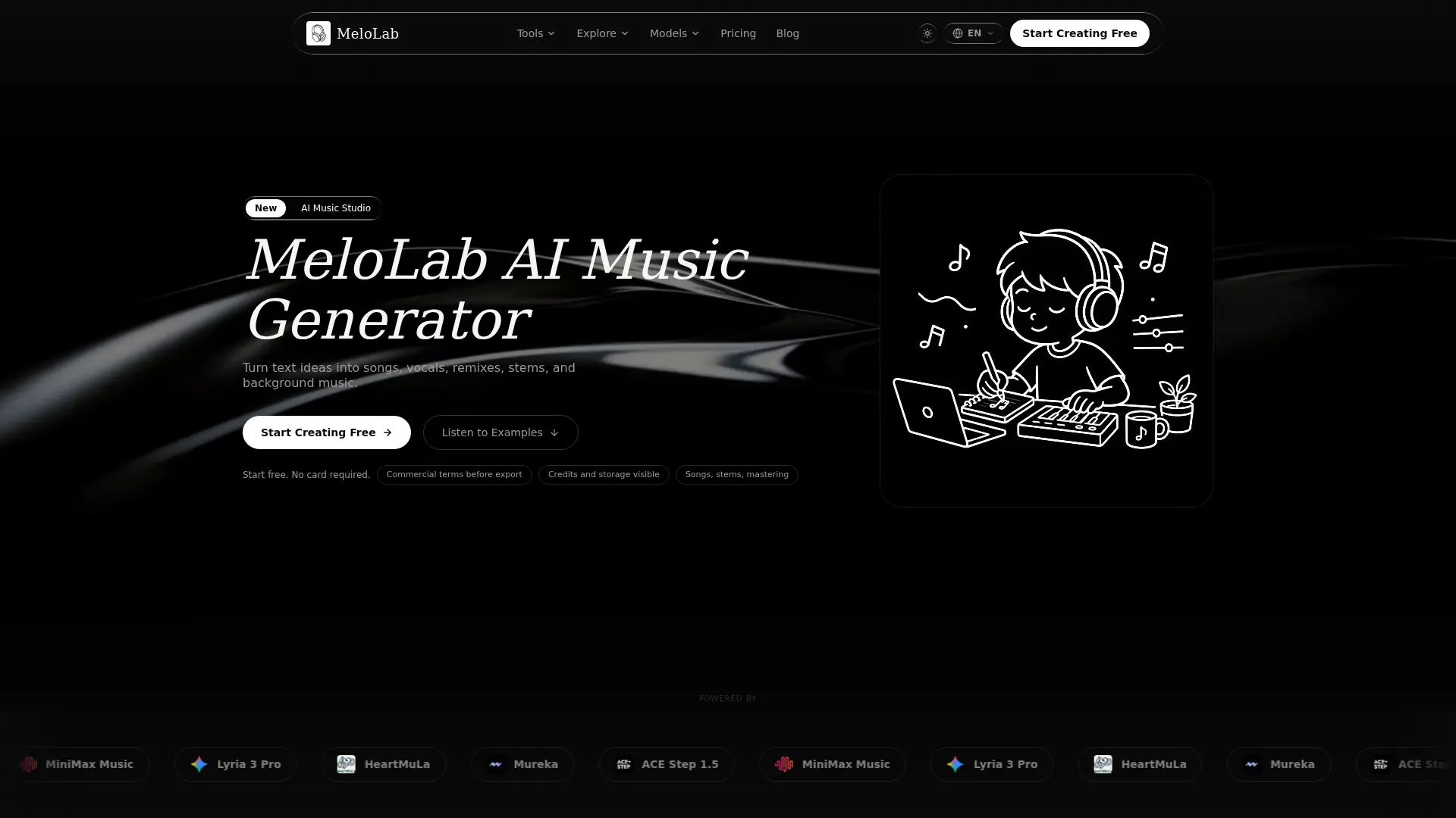 Melolab AI screenshot