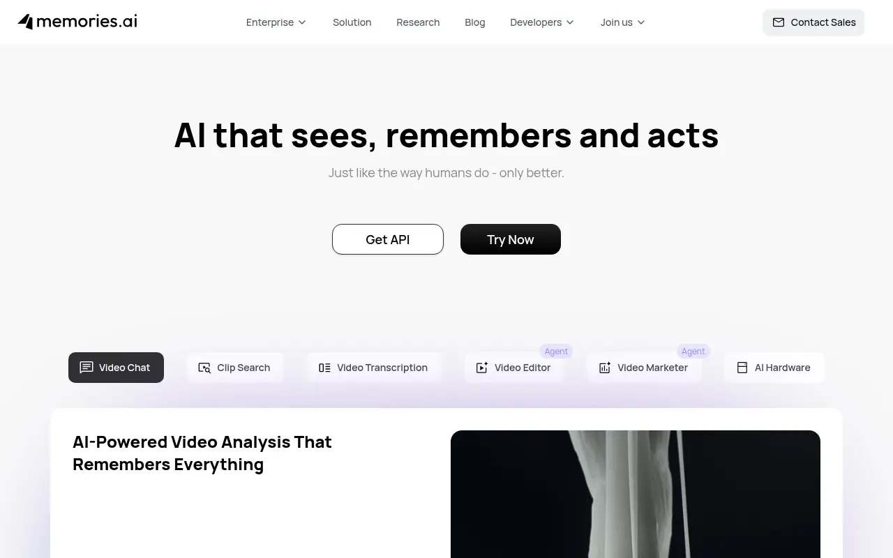 Memories.ai screenshot