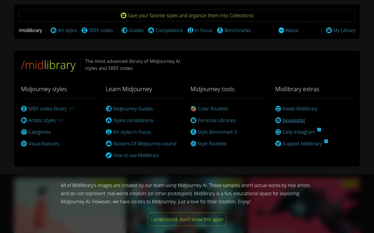 Midlibrary screenshot