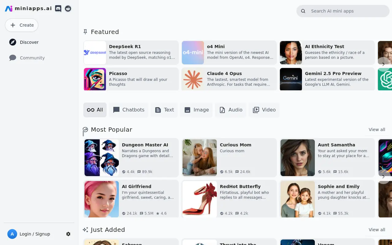 Miniapps.ai screenshot