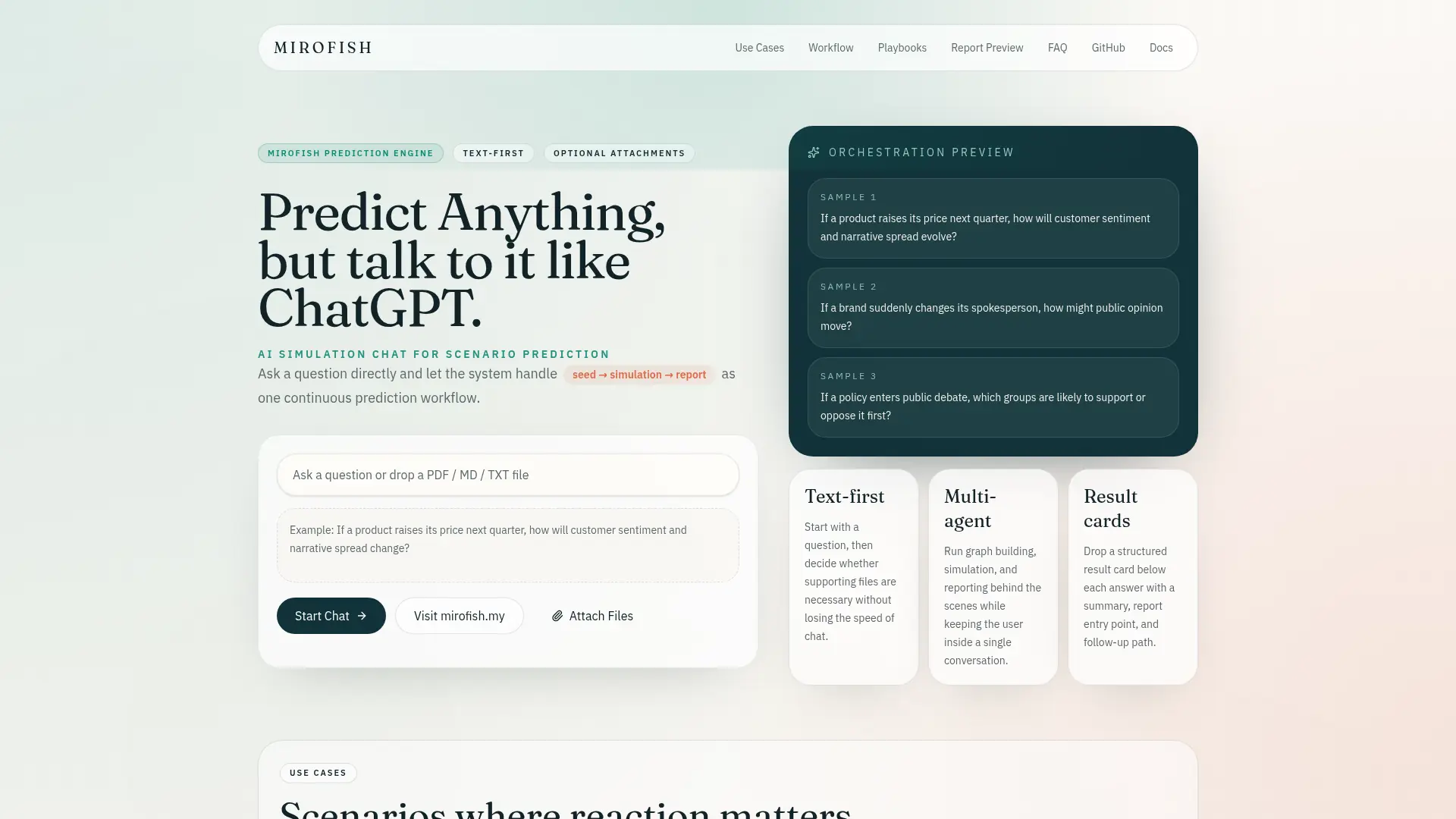 MiroFish screenshot