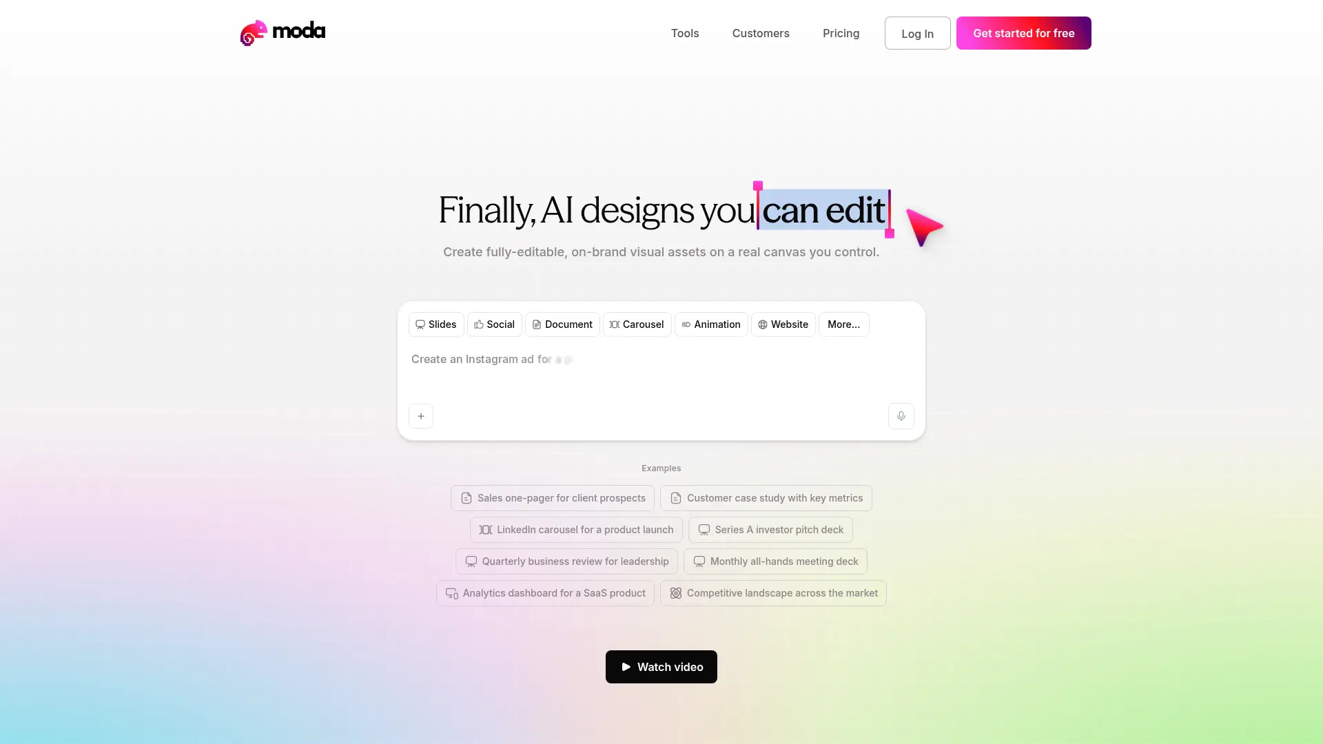 Moda screenshot