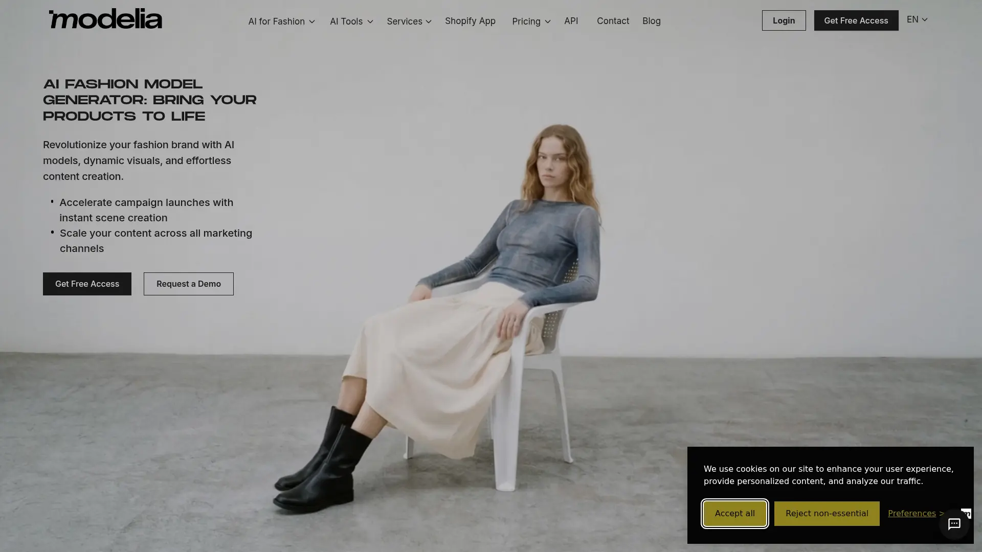 Modelia screenshot