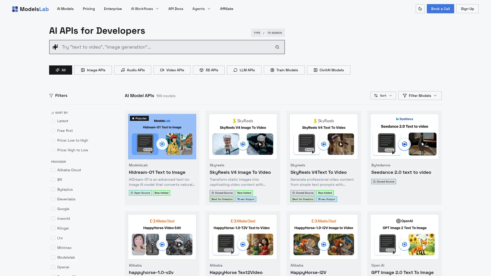 ModelsLab screenshot