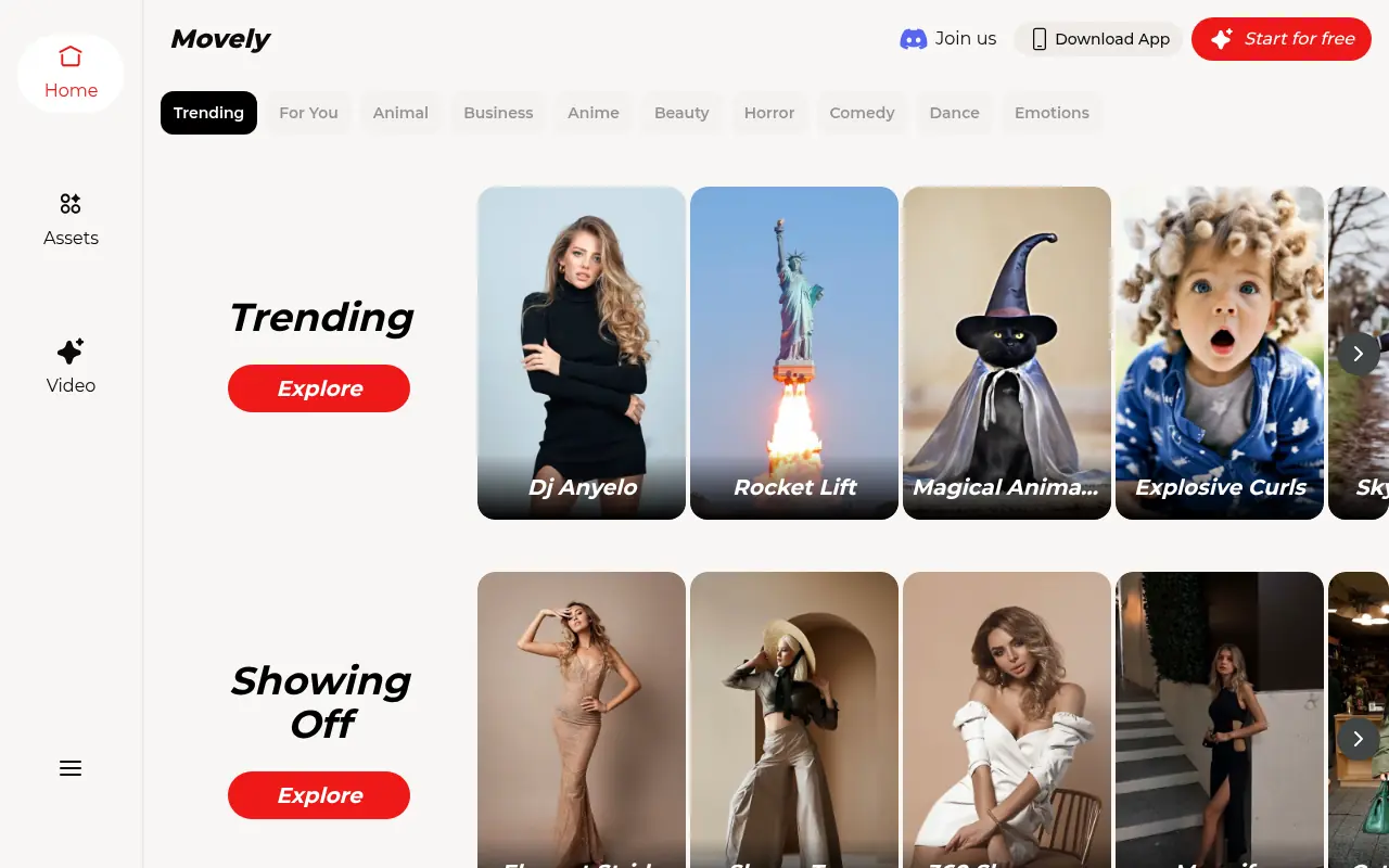 Movely AI screenshot