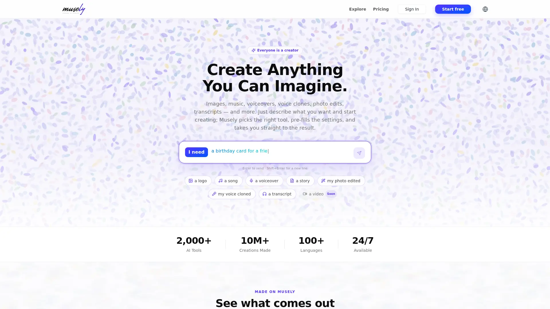Musely AI screenshot