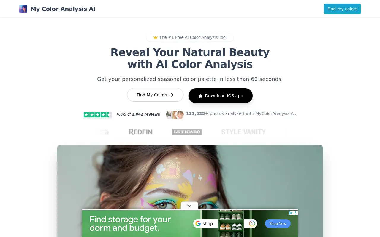 My Color Analysis screenshot