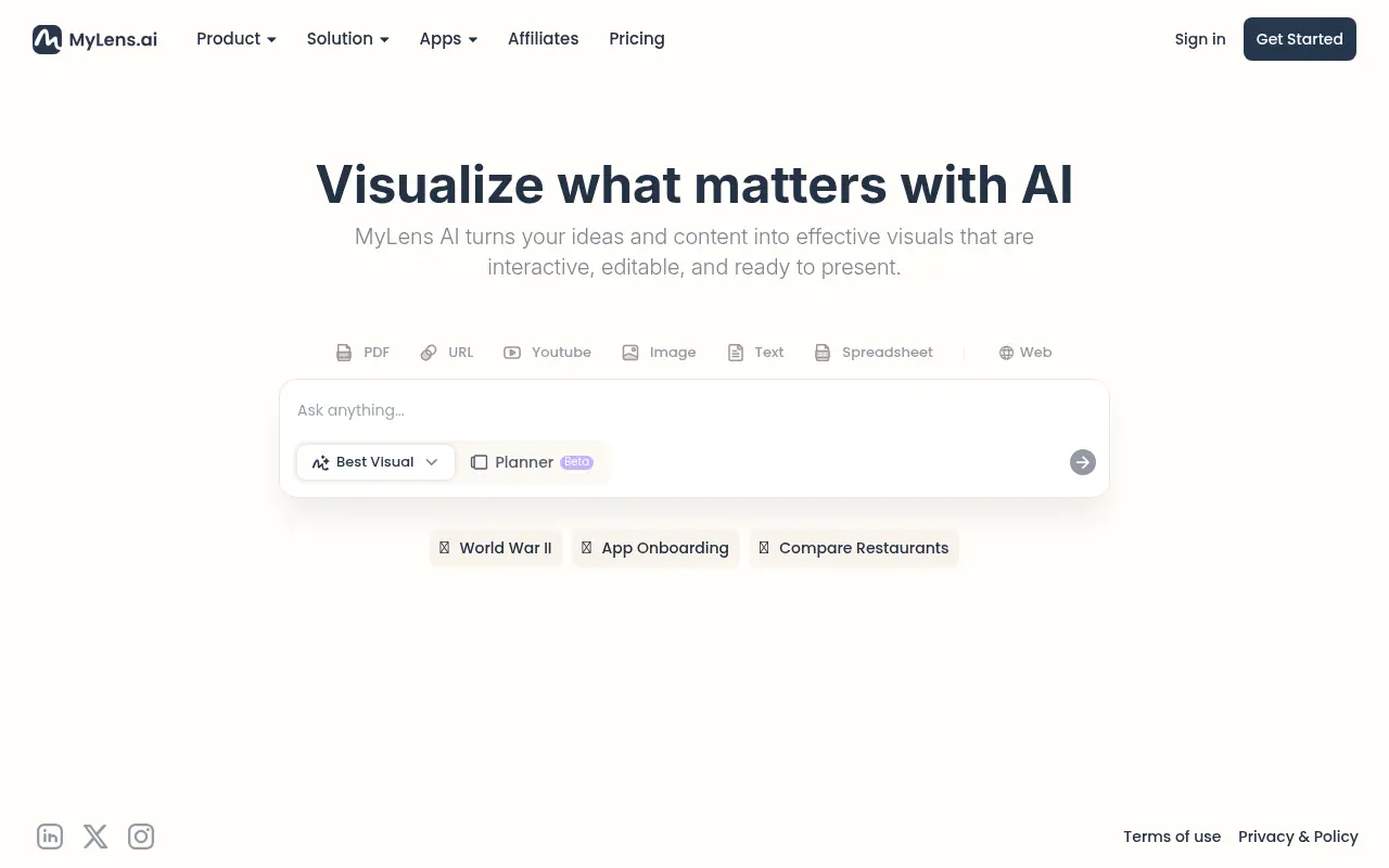 MyLens.ai screenshot