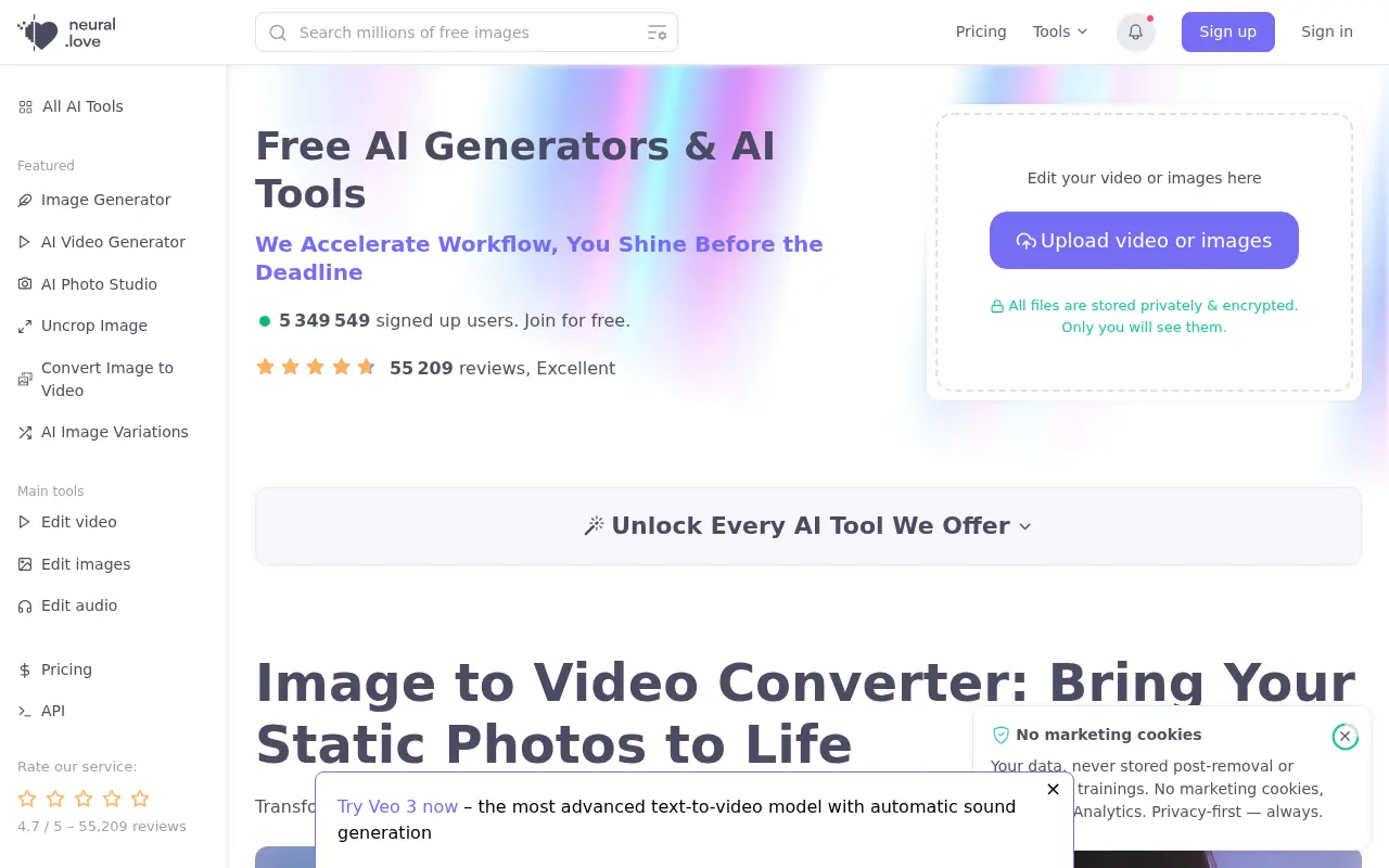 Neural.love screenshot