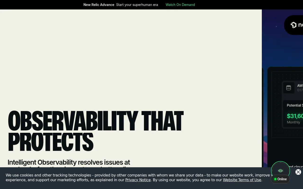 New Relic screenshot