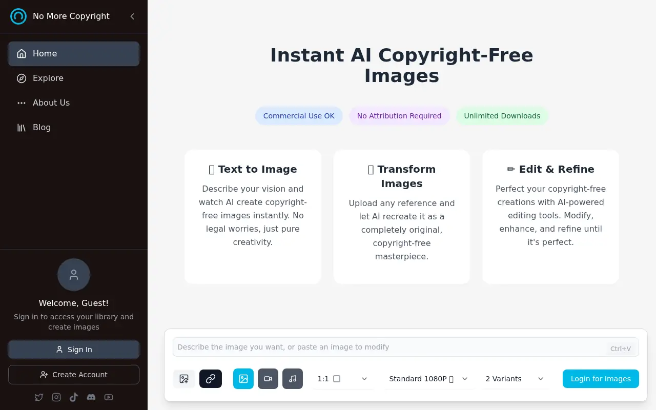 No More Copyright screenshot
