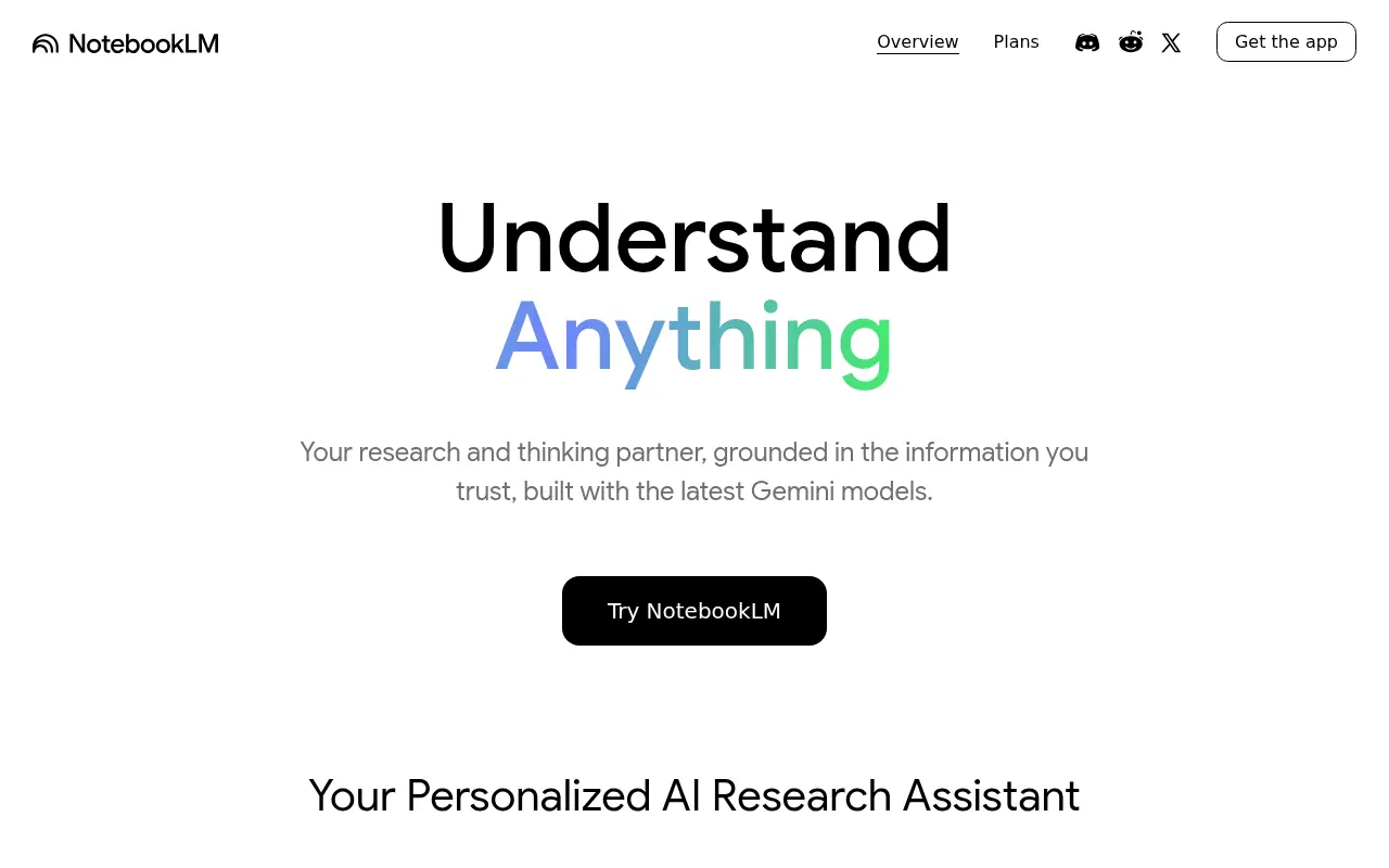 NotebookLM screenshot