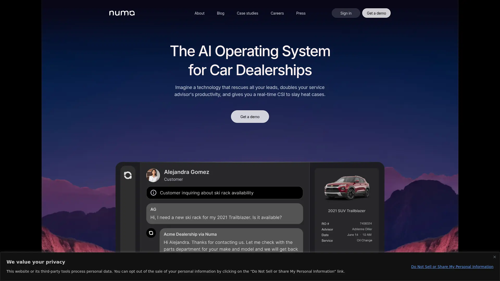 Numa screenshot