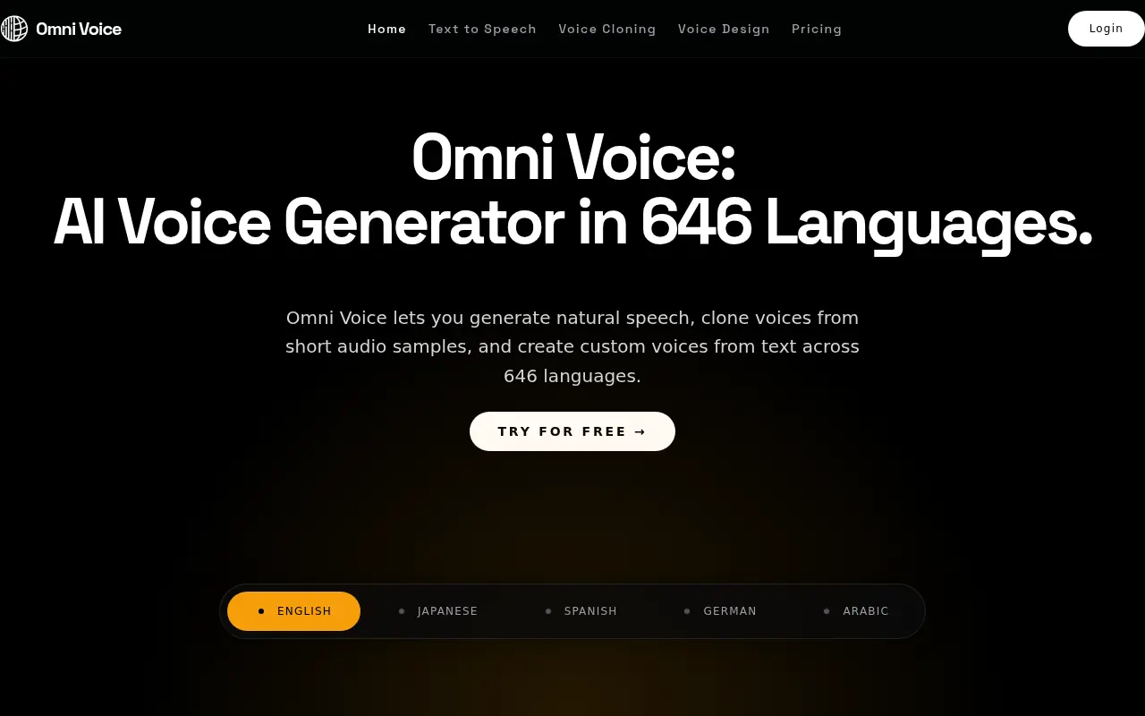 Omnivoice screenshot
