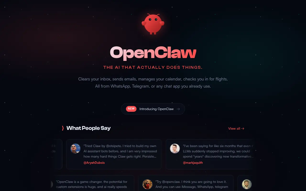OpenClaw screenshot