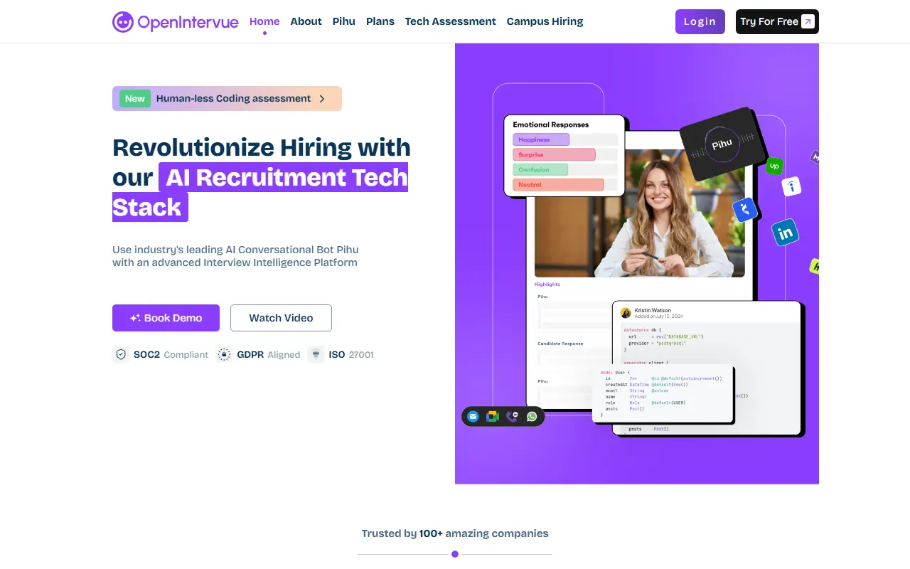 OpenIntervue screenshot