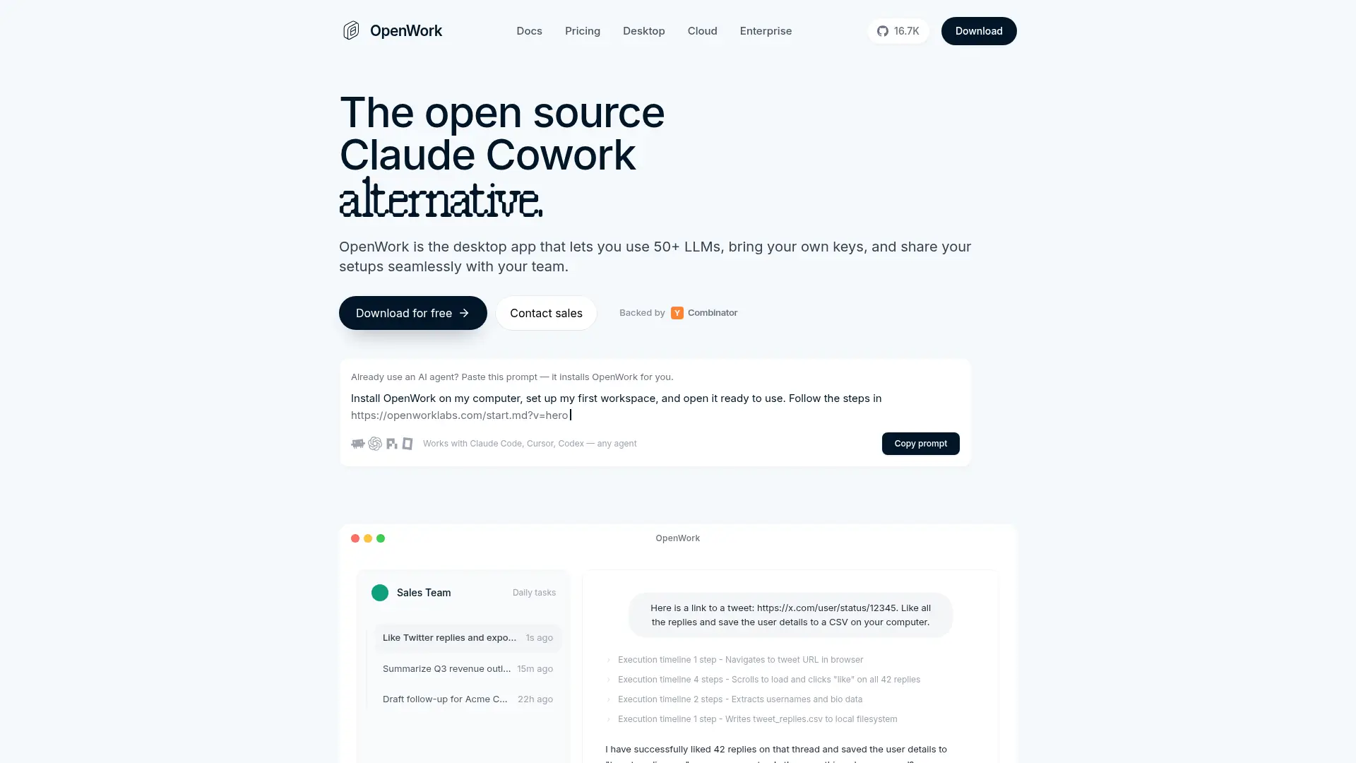 OpenWork screenshot