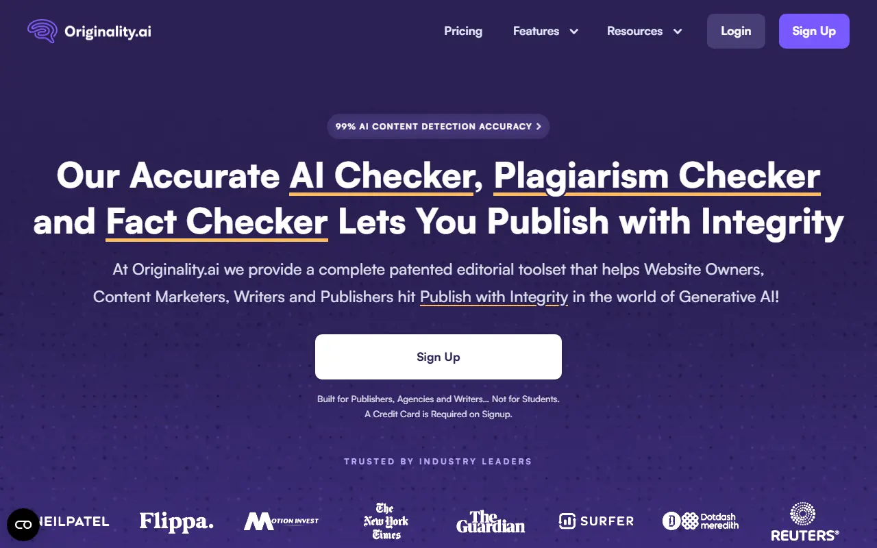 Originality.ai screenshot