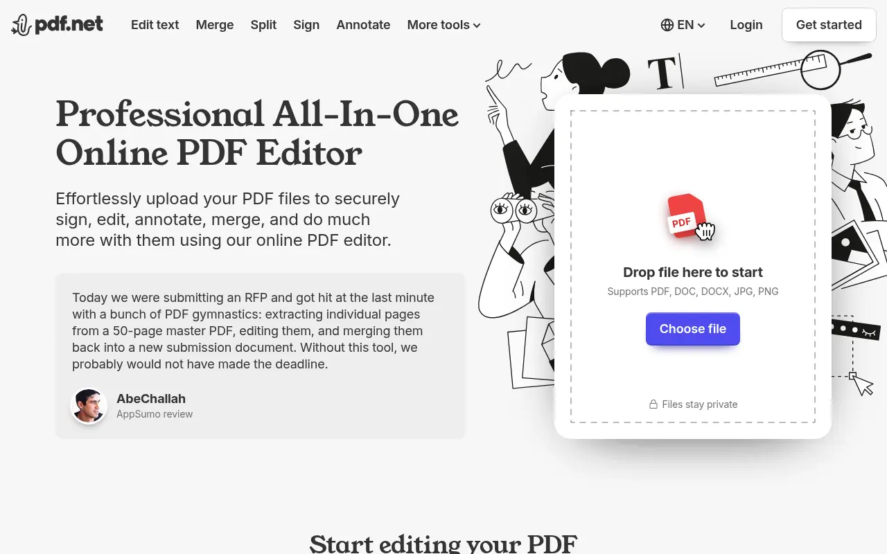 PDF.net screenshot