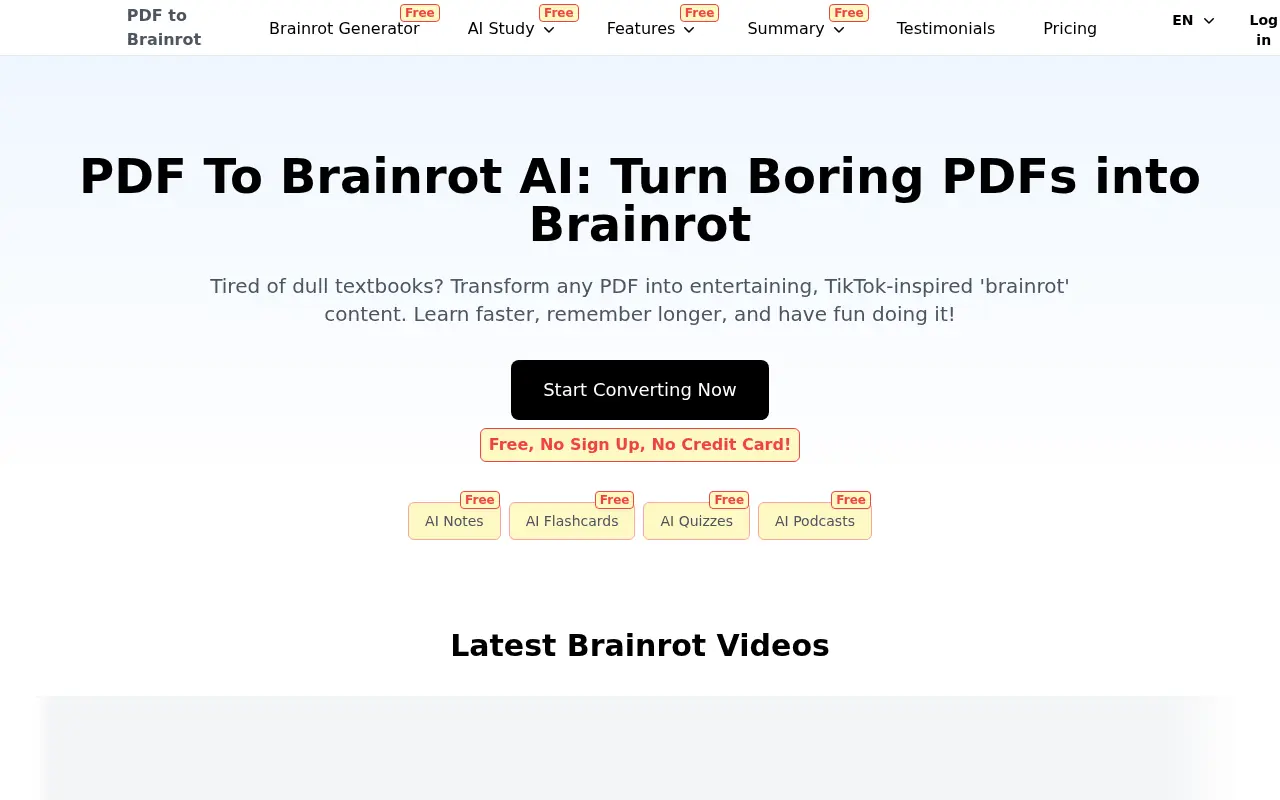 PDF To Brainrot screenshot